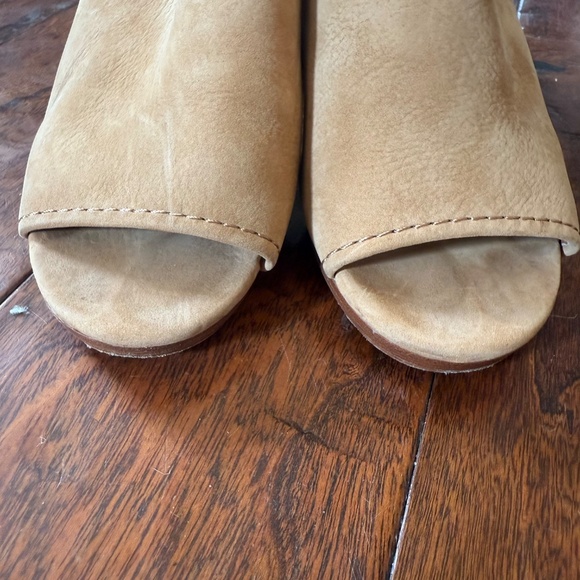 Frye Blake Suede Tan Platform Mule 8.5 - Picture 7 of 12